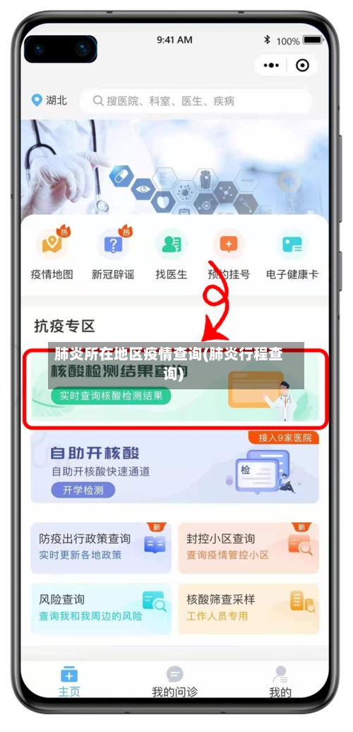 肺炎所在地区疫情查询(肺炎行程查询)