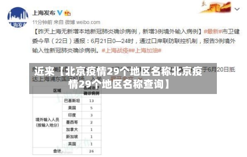 近来【北京疫情29个地区名称北京疫情29个地区名称查询】-第3张图片