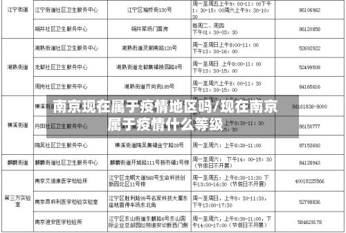 南京现在属于疫情地区吗/现在南京属于疫情什么等级-第2张图片