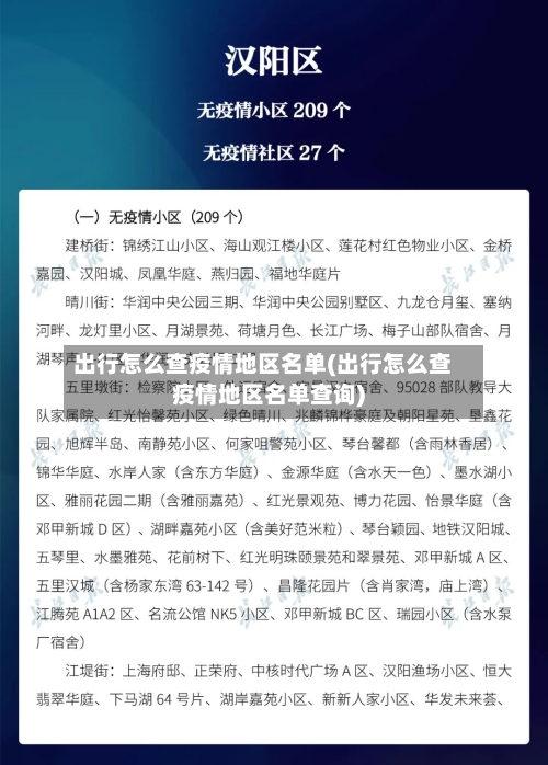 出行怎么查疫情地区名单(出行怎么查疫情地区名单查询)-第3张图片