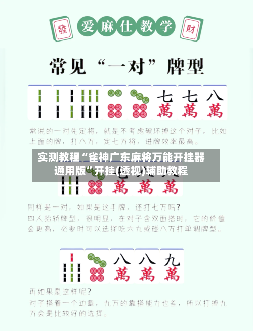 实测教程“雀神广东麻将万能开挂器通用版”开挂(透视)辅助教程-第2张图片