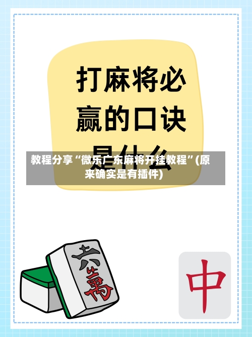 教程分享“微乐广东麻将开挂教程”(原来确实是有插件)