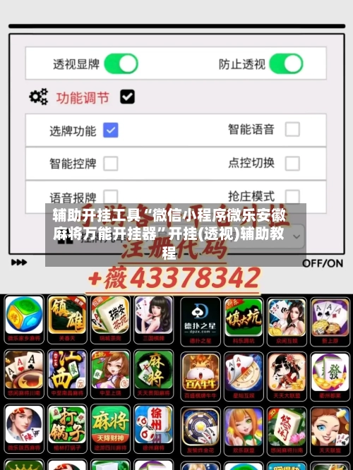 辅助开挂工具“微信小程序微乐安徽麻将万能开挂器”开挂(透视)辅助教程