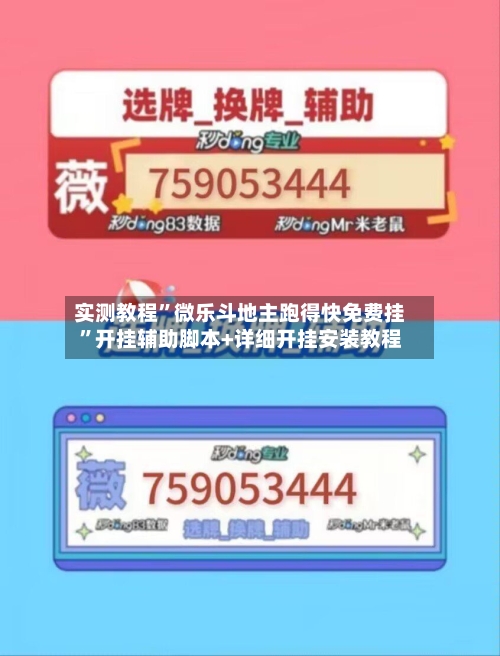 实测教程”微乐斗地主跑得快免费挂”开挂辅助脚本+详细开挂安装教程-第2张图片