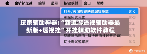 玩家辅助神器:“新道游透视辅助器最新版+透视挂”开挂辅助软件教程-第3张图片