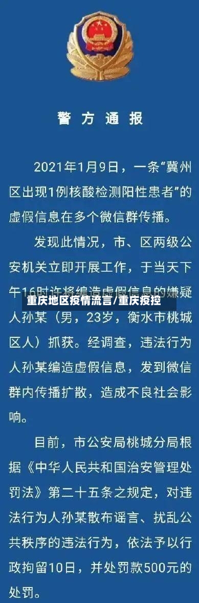 重庆地区疫情流言/重庆疫控