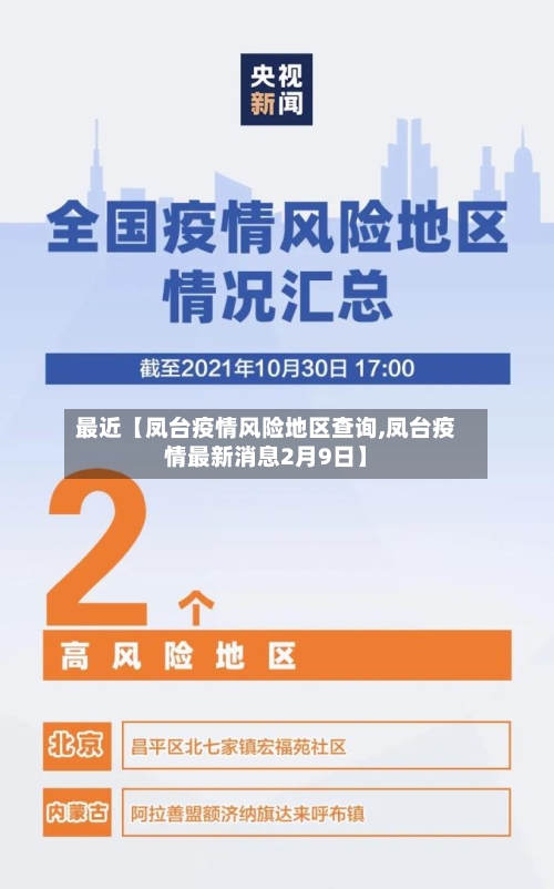 最近【凤台疫情风险地区查询,凤台疫情最新消息2月9日】