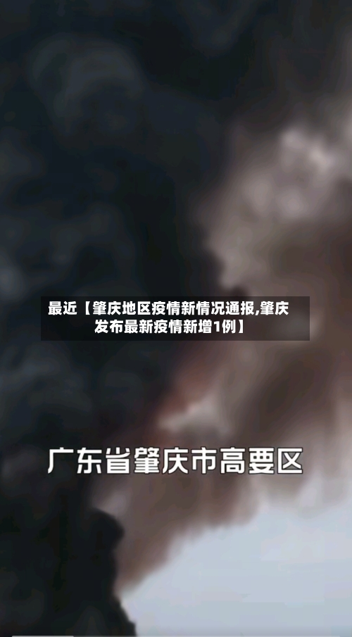 最近【肇庆地区疫情新情况通报,肇庆发布最新疫情新增1例】-第3张图片